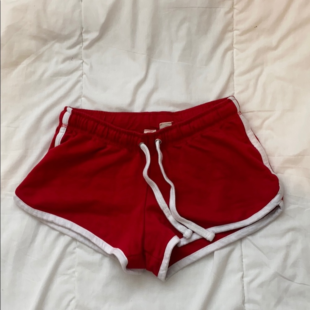 MIAMI Red LifeGuard Beach Shorts; Small